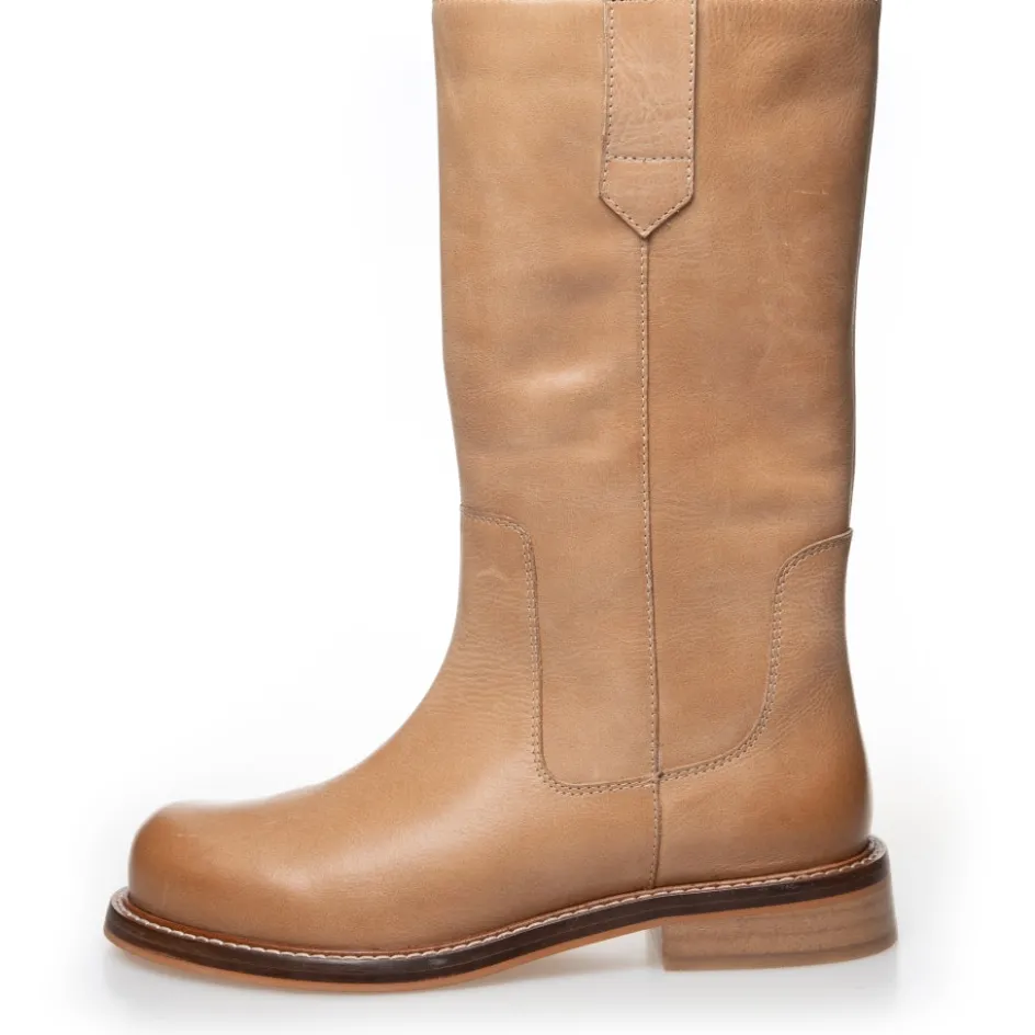Copenhagen Shoes Lange Støvler*ALL DAY - TAN Allday stoevler tan