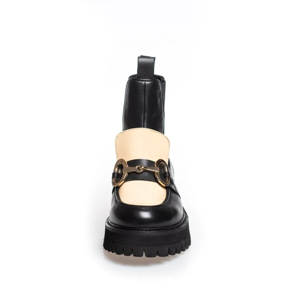 all_i_want_multi__blackbeige_2.webp Copenhagen Shoes Chelsea Boots | Ankelstøvler*ALL I WANT MULTI - BLACK/BEIGE Alli want multi boot black beige