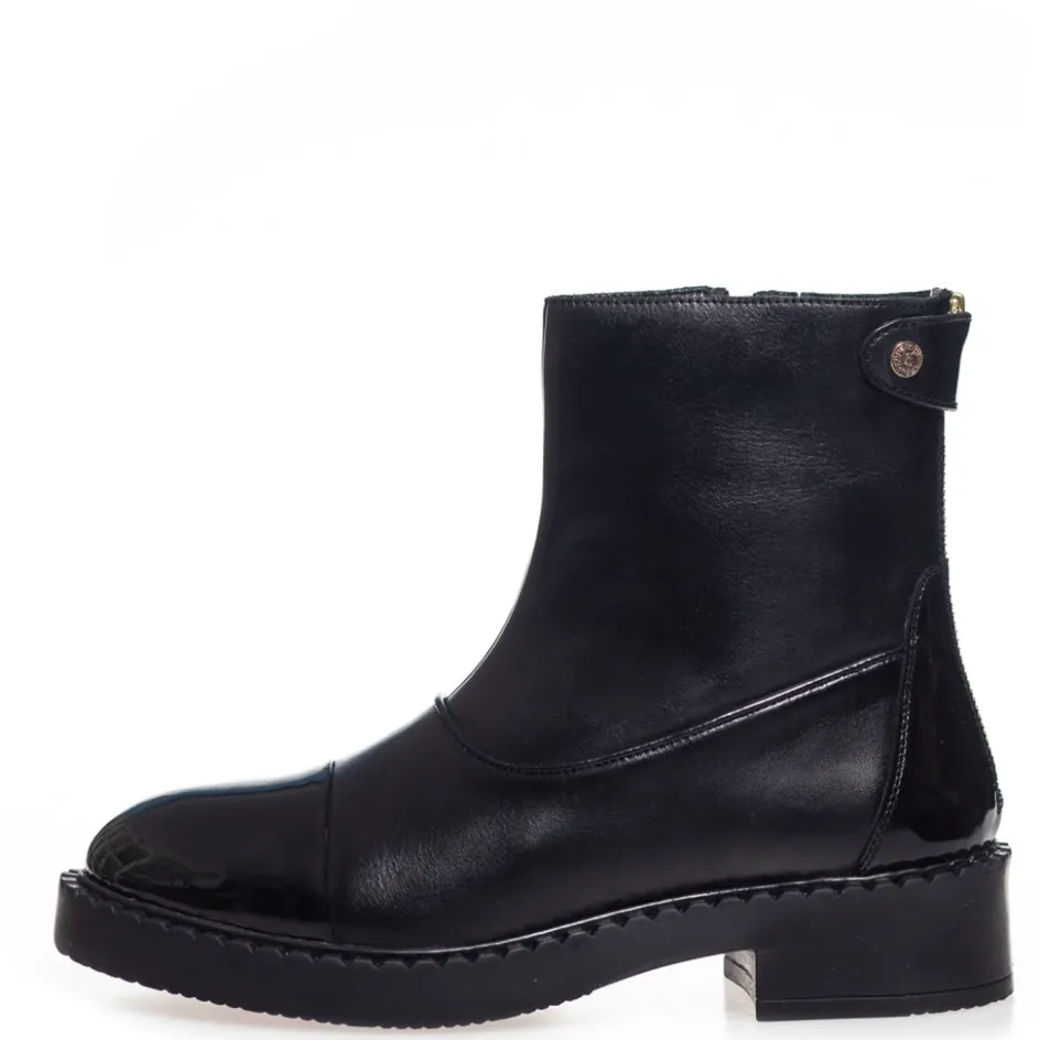 Copenhagen Shoes Ankelstøvler*AMIE BOOTS PATENT - BLACK PATENT Amieboots patent boot black patent
