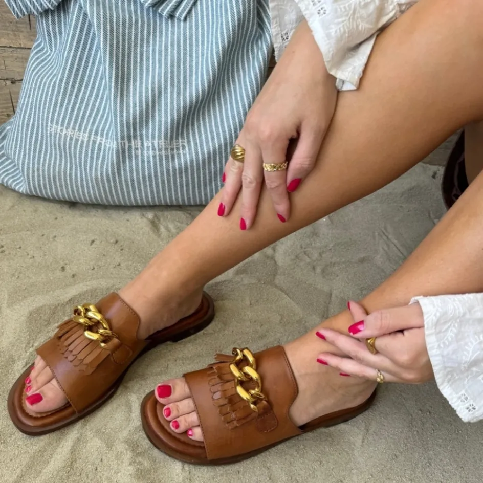 anakin__cognac_4.webp Copenhagen Shoes Flade Sandaler*ANAKIN - Cognac
