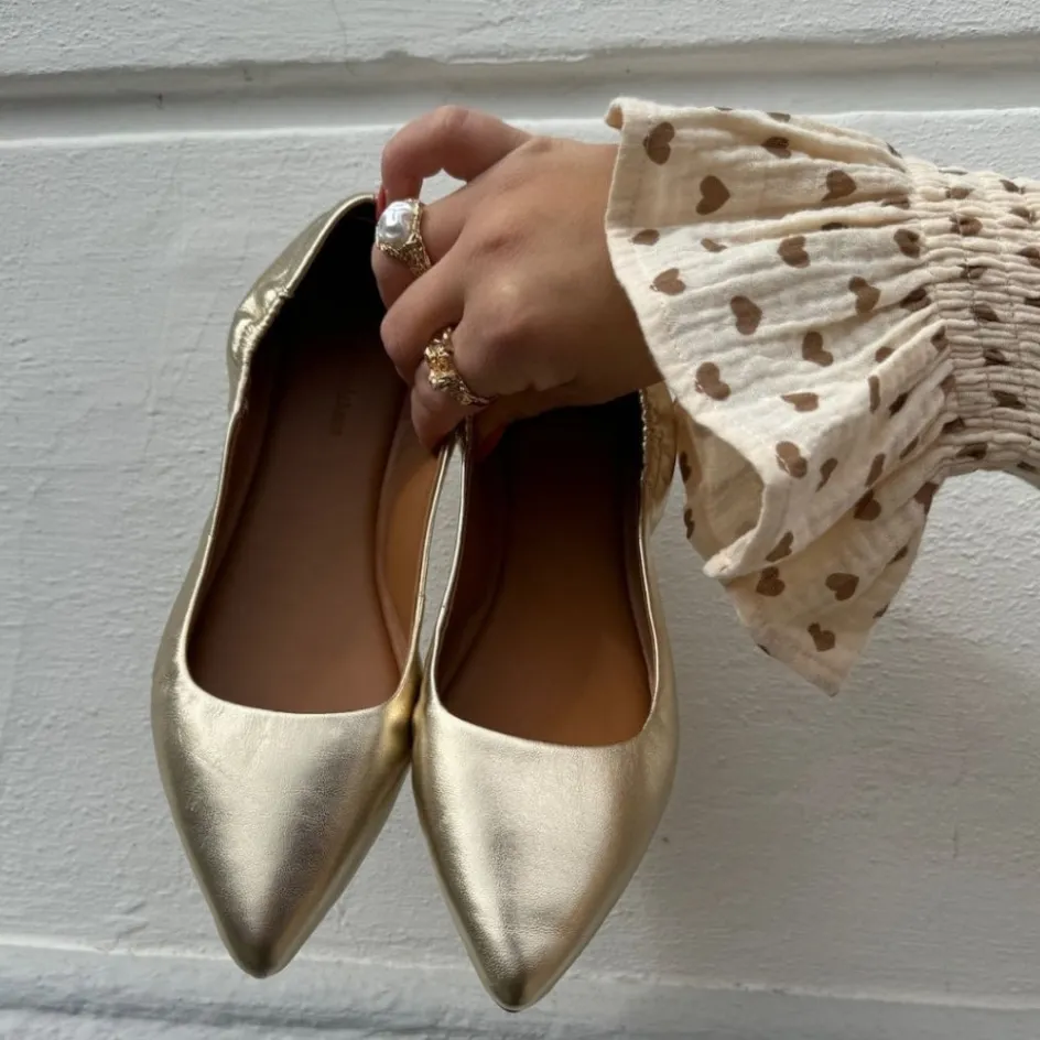 Copenhagen Shoes Ballerinasko*BALLERINA 23 Leather - Gold