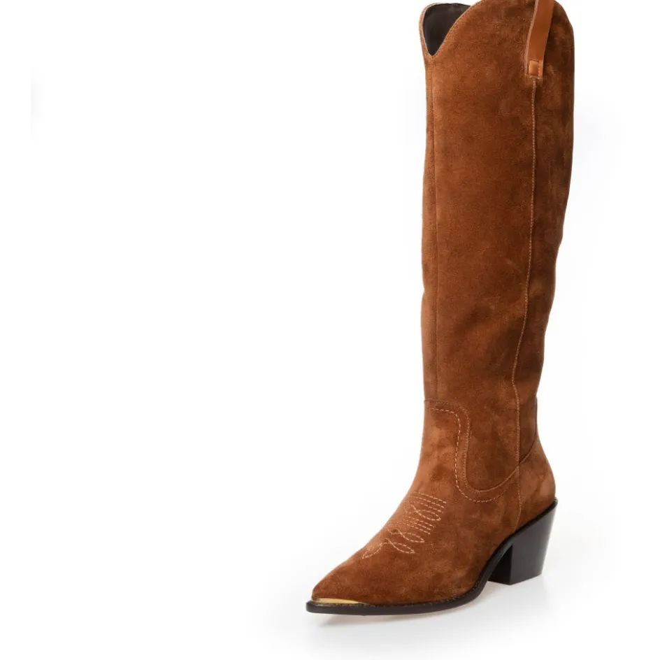 be_by_me__cognac_3.webp Copenhagen Shoes Støvler Med Hæl | Lange Støvler*BE BY ME - Cognac