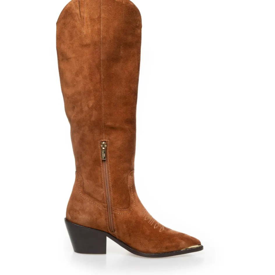 be_by_me__cognac_8.webp Copenhagen Shoes Støvler Med Hæl | Lange Støvler*BE BY ME - Cognac
