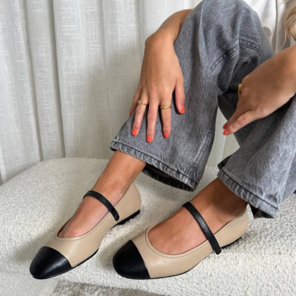 Copenhagen Shoes Ballerinasko*BE FOREVER - BLACK / NUDE Black nude