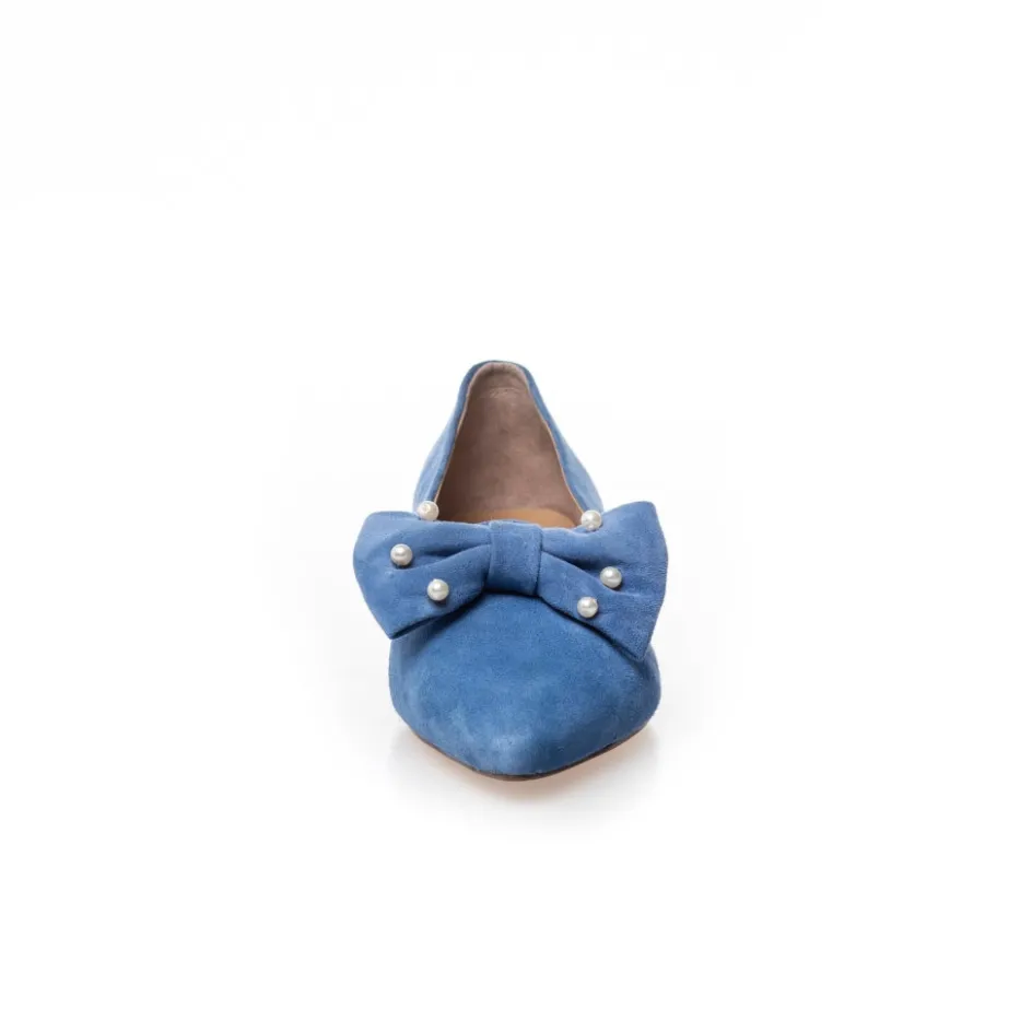 be_good_pearls__denim_8.webp Copenhagen Shoes Ballerinasko*BE GOOD PEARLS - DENIM Begood pearls loafer denim