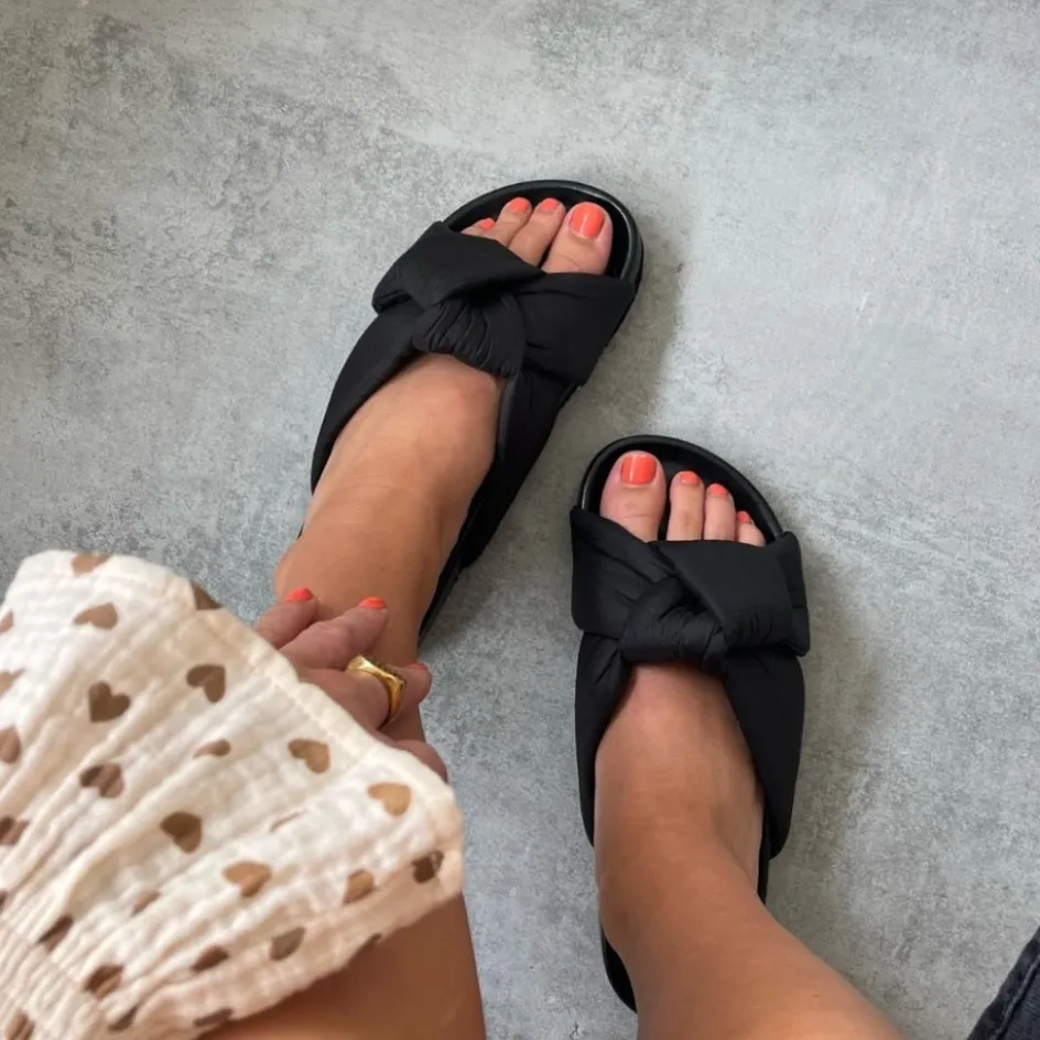 Copenhagen Shoes Flade Sandaler*BE LIKE ME - Black