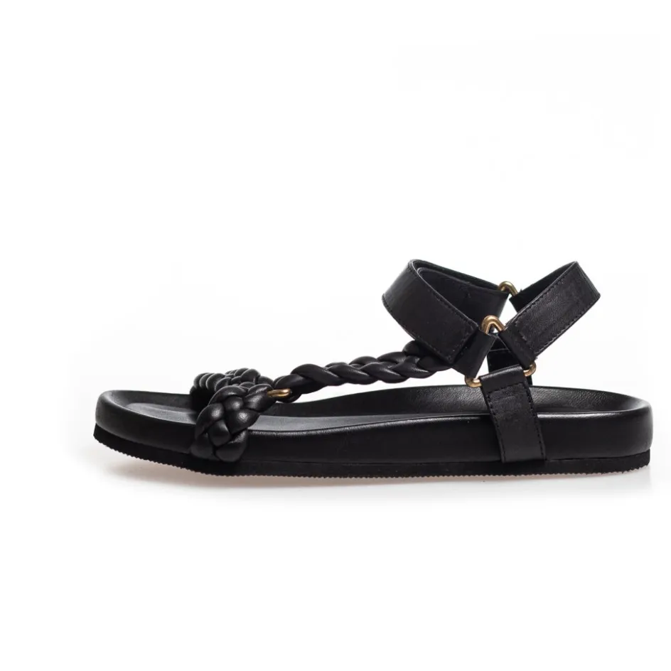 beach__black_2.webp Copenhagen Shoes Flade Sandaler*BEACH - BLACK Beachsandal black