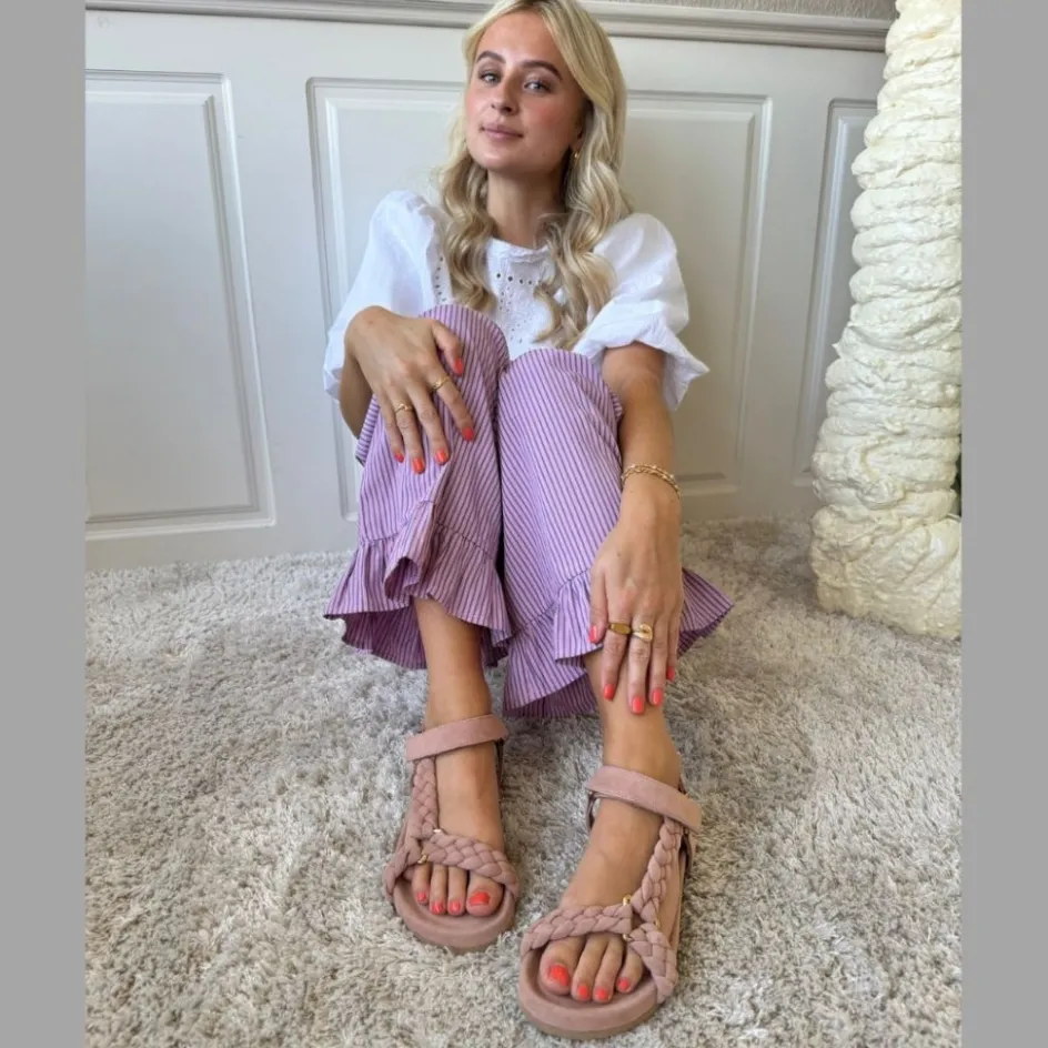 beach_suede__papaya_7.webp Copenhagen Shoes Flade Sandaler*BEACH SUEDE - Papaya