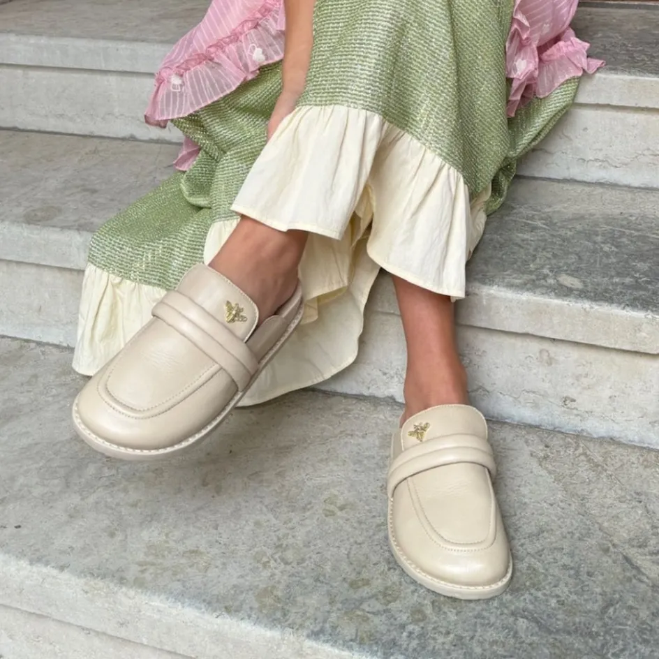 Copenhagen Shoes Mules · Slip Ins*BEE`S - BEIGE Bees loafer beige