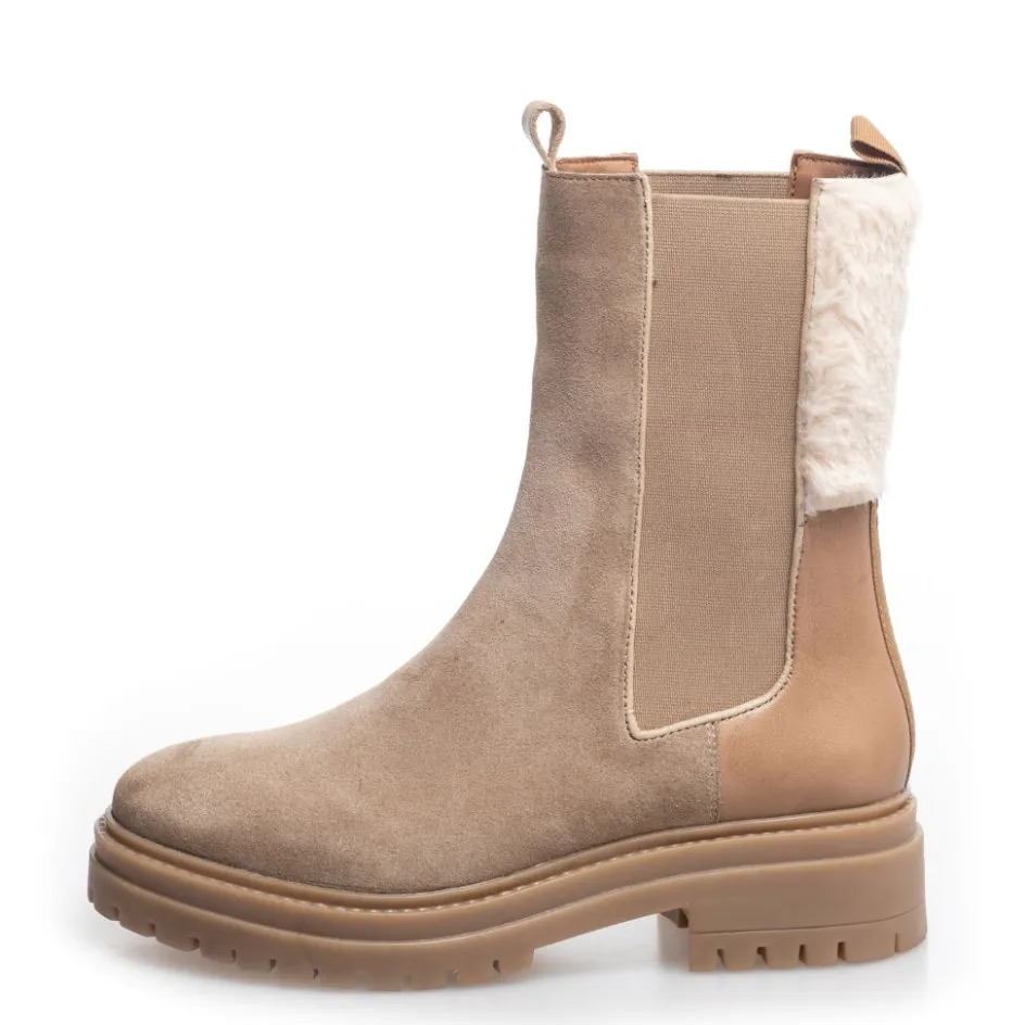 Copenhagen Shoes Chelsea Boots | Ankelstøvler*BEVERLY BOOT SUEDE - SAND Beverlyboot suede boot sand