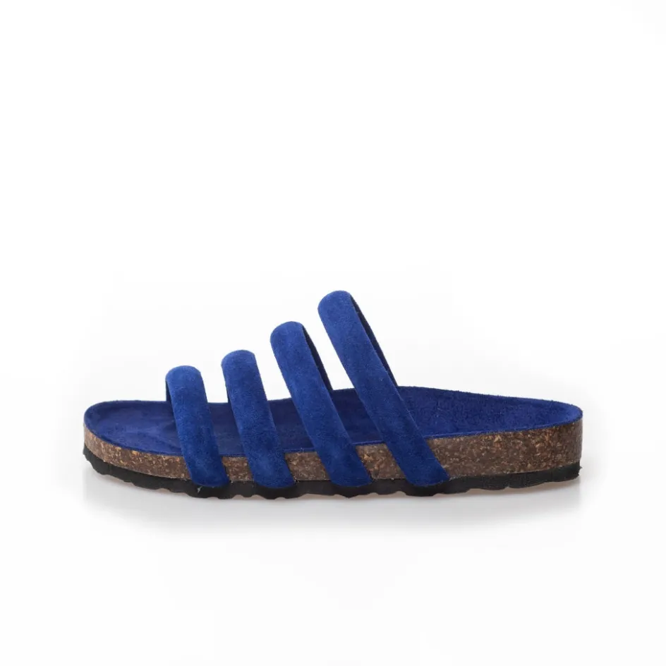 Copenhagen Shoes Flade Sandaler*BLOOM BY CPH - Electric blue