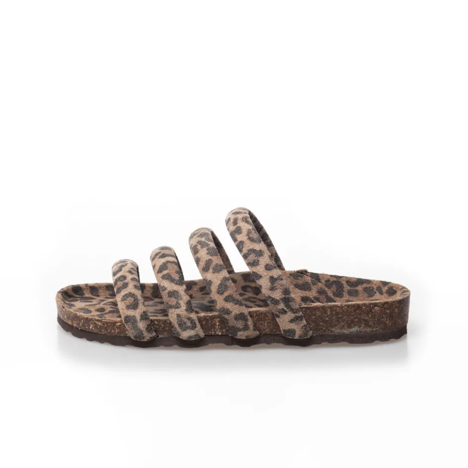 Copenhagen Shoes Flade Sandaler*BLOOM BY CPH LEP. - Leopard