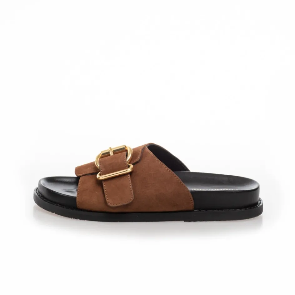 Copenhagen Shoes Flade Sandaler*BRING ME - Cognac