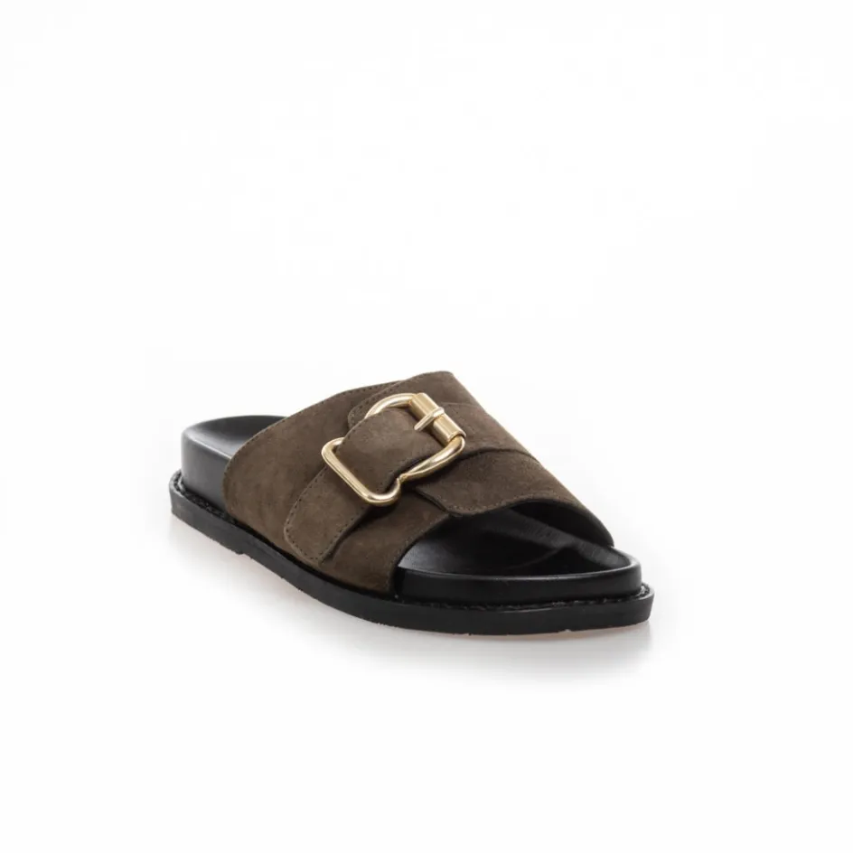 Copenhagen Shoes Flade Sandaler*BRING ME - Khaki