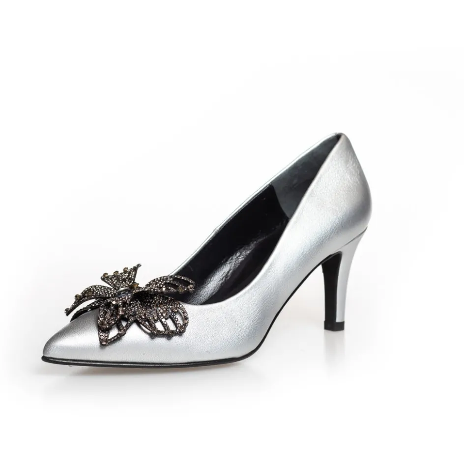 butterfly__silver__silver_argento_11.webp Copenhagen Shoes Stiletter*BUTTERFLY - SILVER - SILVER (ARGENTO) Butterflysilver heels silver argento