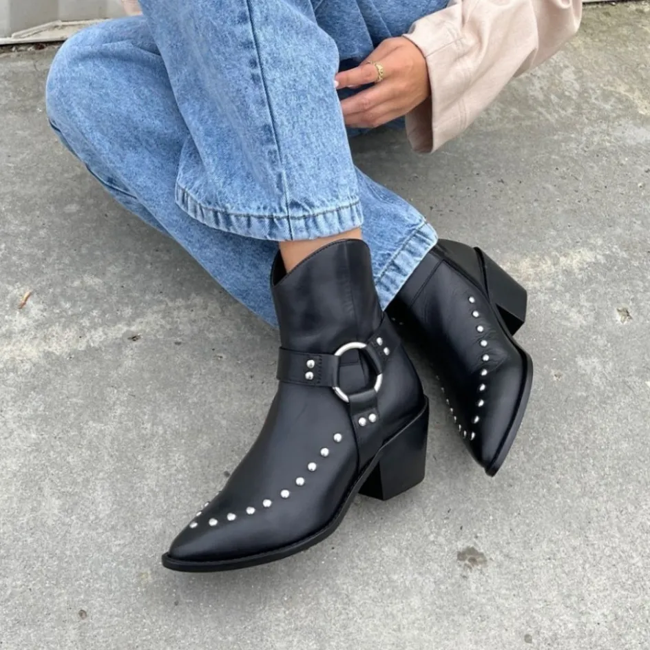 Copenhagen Shoes Støvler Med Hæl | Ankelstøvler*CAN I MOVE - BLACK Cani move stoevler black