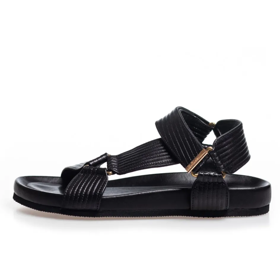 carrie_leather__black_4.webp Copenhagen Shoes Flade Sandaler*CARRIE LEATHER - BLACK Carrieleather sandal black