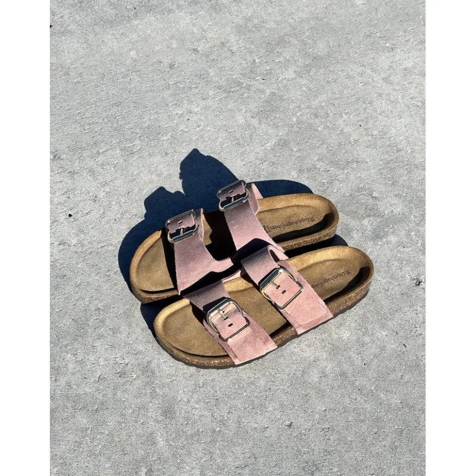 Copenhagen Shoes Flade Sandaler*CELINA SUEDE - Rosa