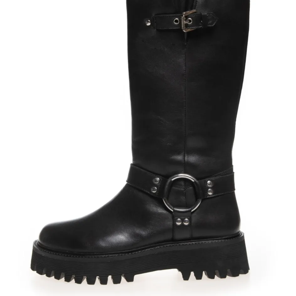 come_rock_me_leather__black_4.webp Copenhagen Shoes Lange Støvler*COME ROCK ME LEATHER - Black