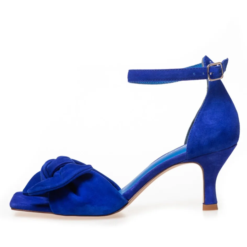 Copenhagen Shoes Sandaler Med Hæl | Stiletter*DANCING 23 SUEDE - ELECTRIC BLUE Dancing23 suede heels electric blue