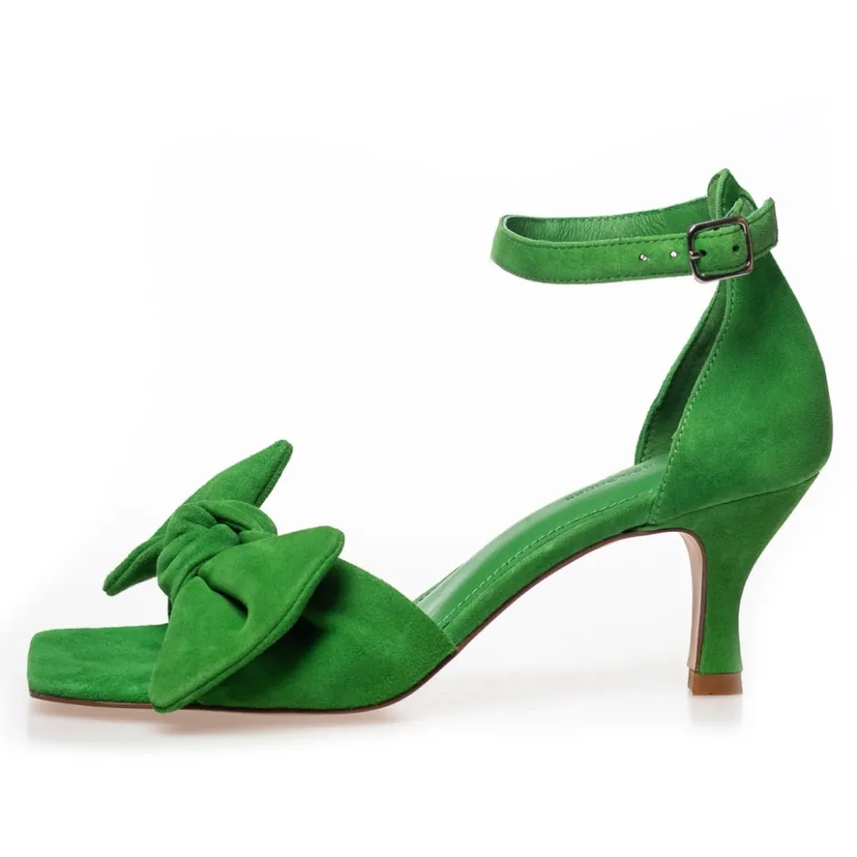 Copenhagen Shoes Sandaler Med Hæl | Stiletter*DANCING 23 SUEDE - NEW GREEN (PARROT GREEN) Dancing23 suede heels new green parrot green