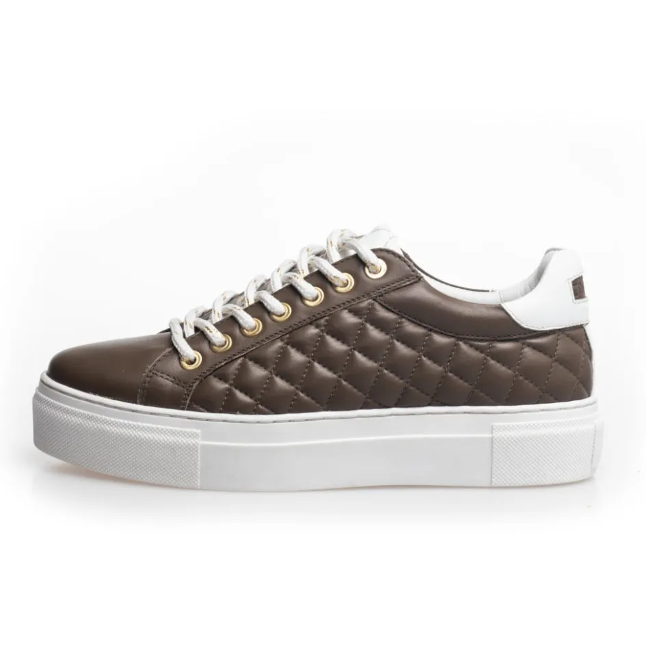 Copenhagen Shoes Sneakers*DAYS OF FUN QUILT LEATHER - Taupe