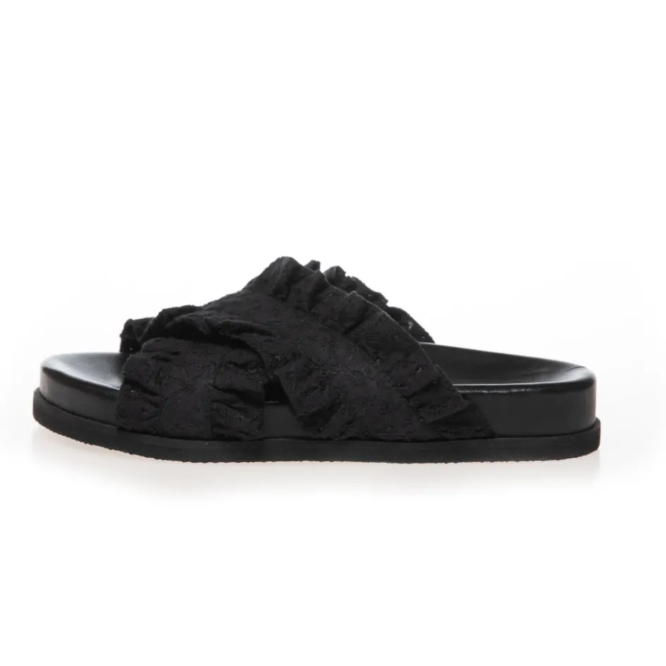 Copenhagen Shoes Flade Sandaler*DAYSI - Black