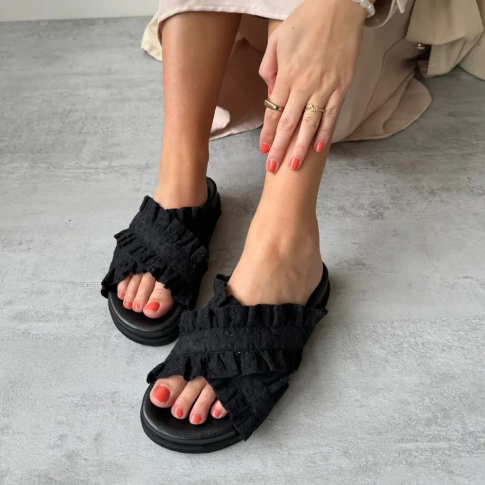 daysi__black_6.webp Copenhagen Shoes Flade Sandaler*DAYSI - Black