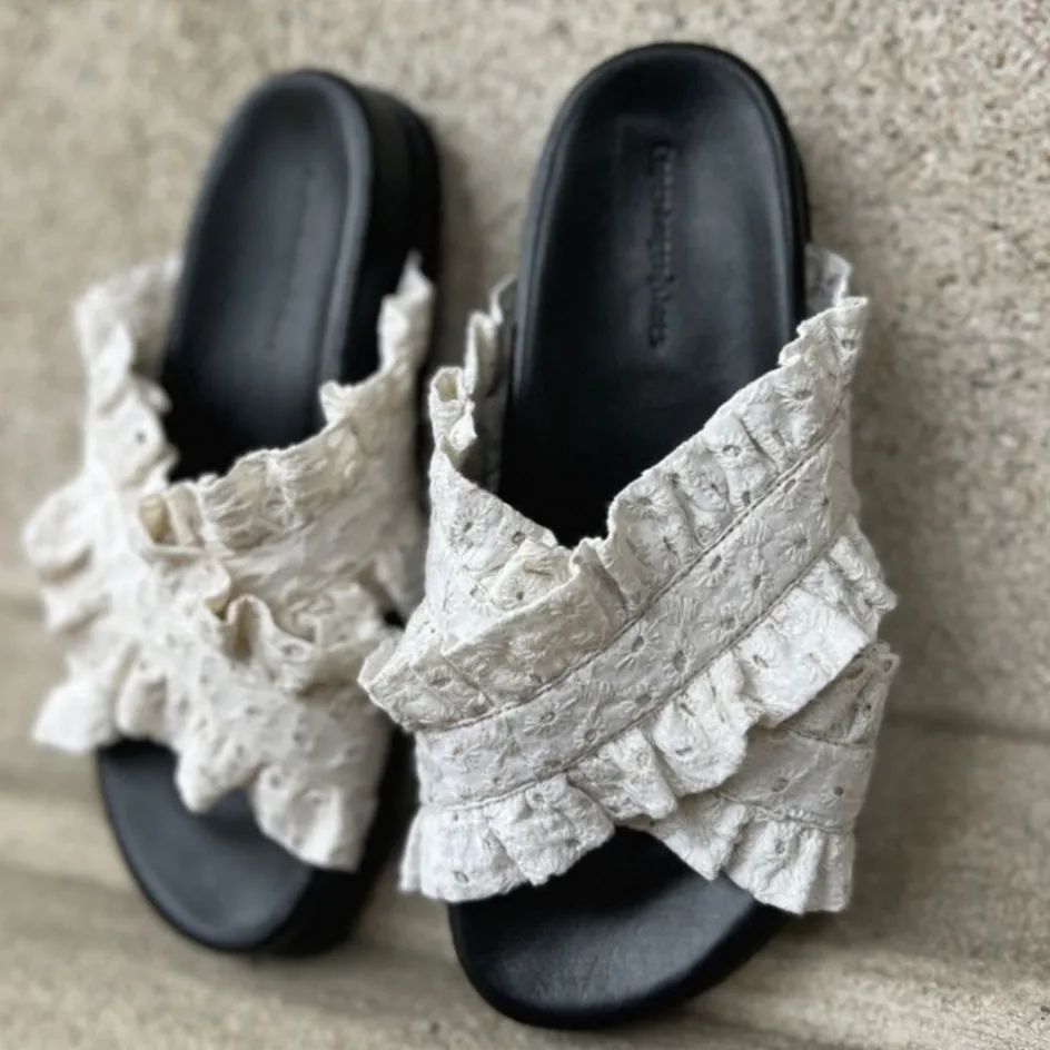 daysi__white_4.webp Copenhagen Shoes Flade Sandaler*DAYSI - ! White
