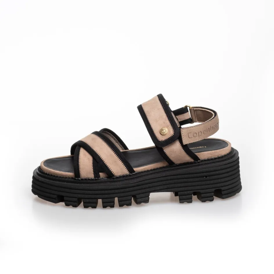 Copenhagen Shoes Flade Sandaler*DIRECTION - Beige Directionsandal beige