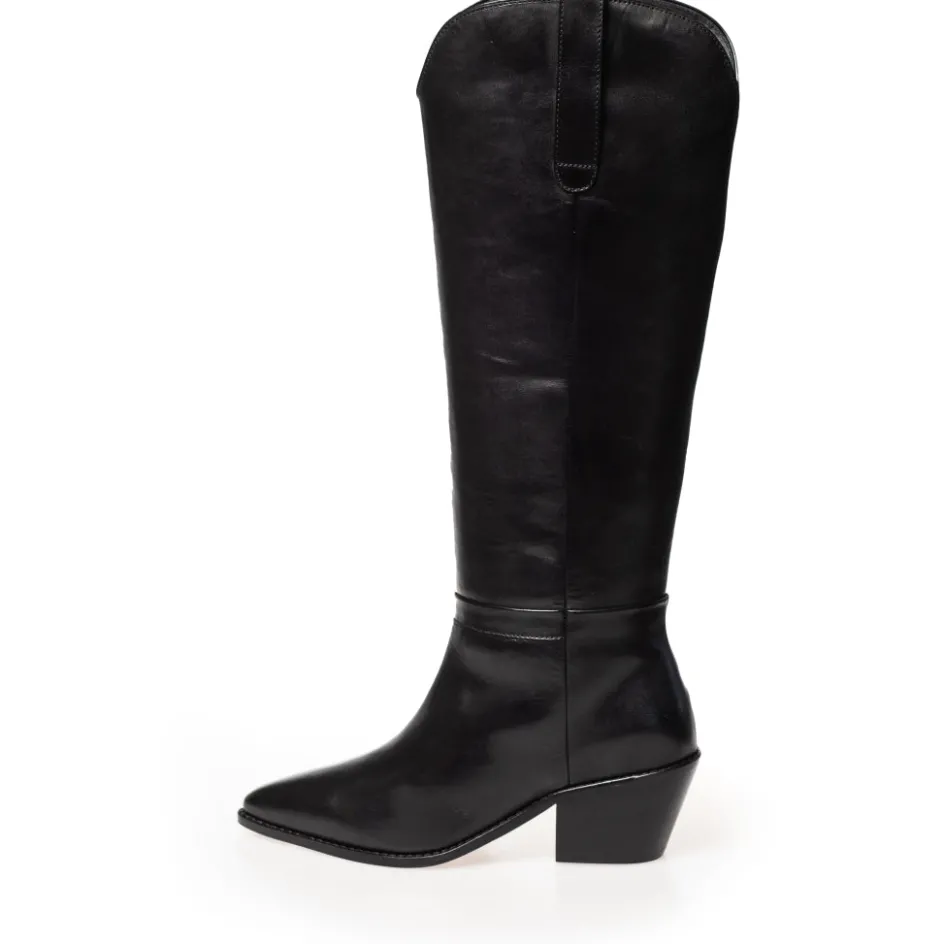 Copenhagen Shoes Støvler Med Hæl | Lange Støvler*DIVIDED - Black