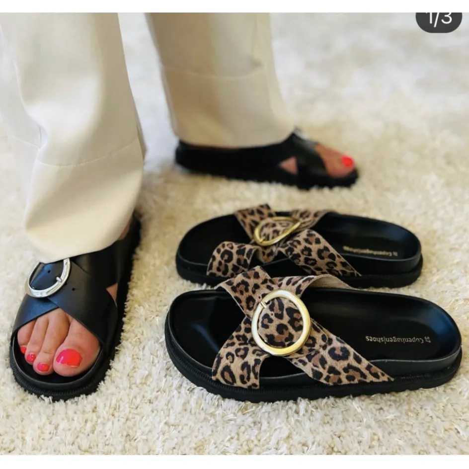Copenhagen Shoes Flade Sandaler*DREAMING OF SUMMER - Black