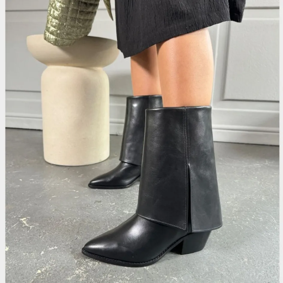 falling_high__black_4.webp Copenhagen Shoes Lange Støvler*FALLING HIGH - BLACK Fallinghigh pre order del end sept stoevler black