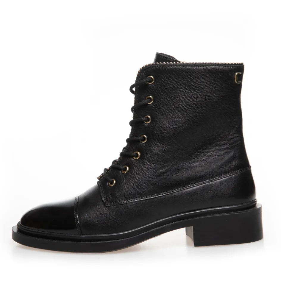 fashion_and_walking__black_patent_3.webp Copenhagen Shoes Ankelstøvler*FASHION AND WALKING - BLACK PATENT Fashionand walking stoevler black patent