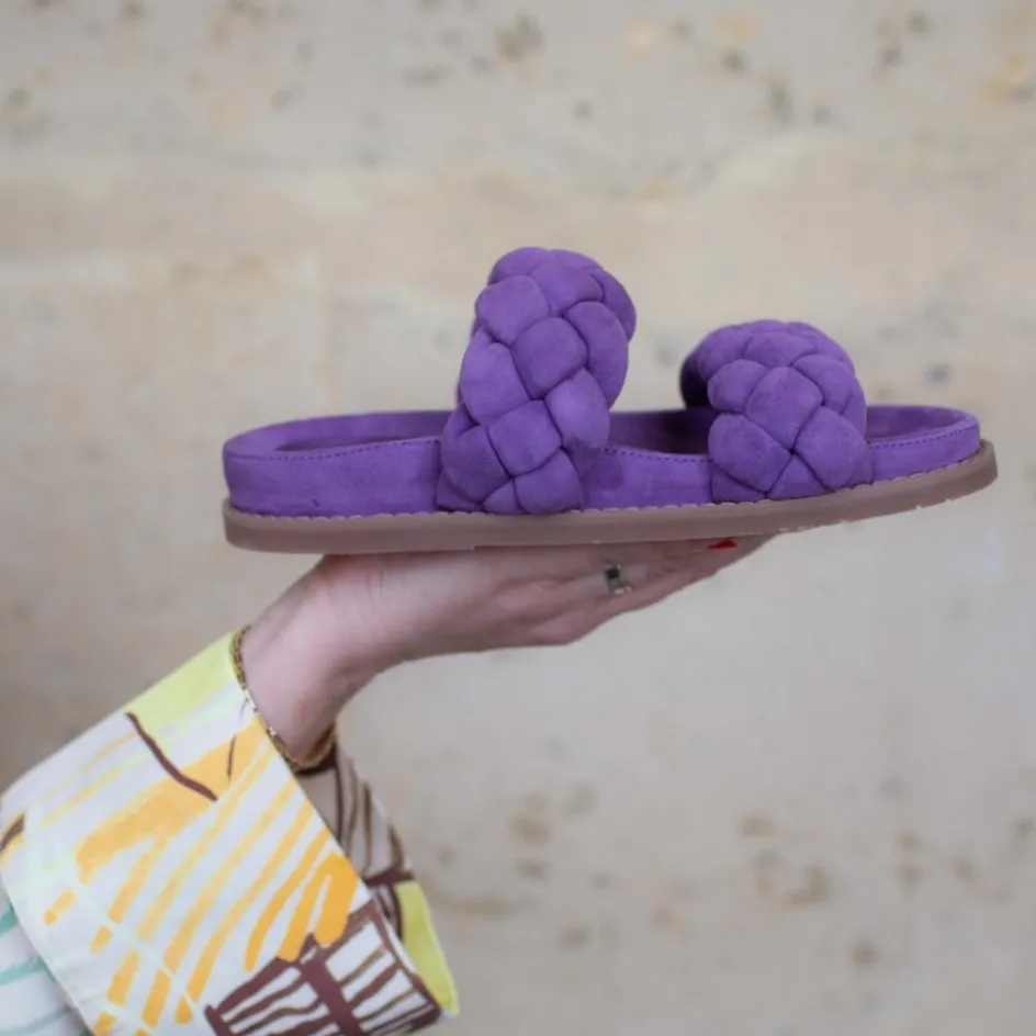 fashionista_suede___orchid_4.webp Copenhagen Shoes Flade Sandaler*FASHIONISTA SUEDE 22 - Orchid