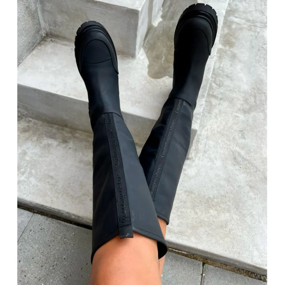 Copenhagen Shoes Lange Støvler*FLOATING HIGH - Black
