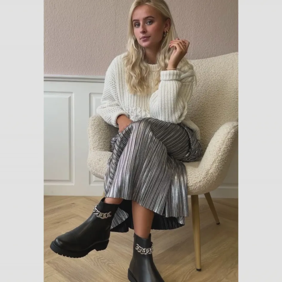 flower_eyes__blacksilver_5.webp Copenhagen Shoes Ankelstøvler*FLOWER EYES - BLACK/SILVER Flowereyes boot black silver