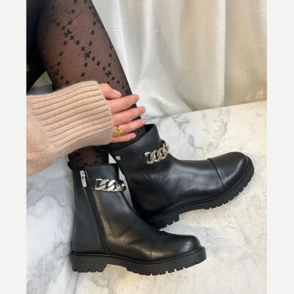 flower_eyes__blacksilver_9.webp Copenhagen Shoes Ankelstøvler*FLOWER EYES - BLACK/SILVER Flowereyes boot black silver