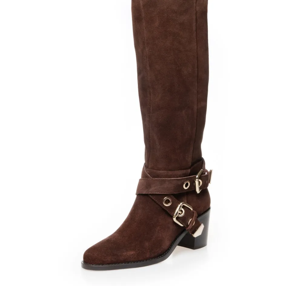 forever__chocolate_2.webp Copenhagen Shoes Støvler Med Hæl | Lange Støvler*FOREVER - Chocolate