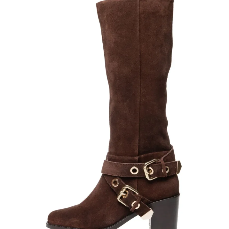 forever__chocolate_7.webp Copenhagen Shoes Støvler Med Hæl | Lange Støvler*FOREVER - Chocolate