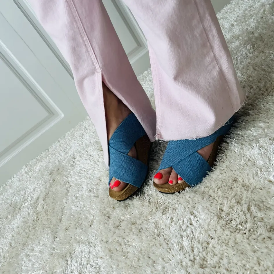 Copenhagen Shoes Sandaler Med Kilehæle*FRANCES 22 - Denim