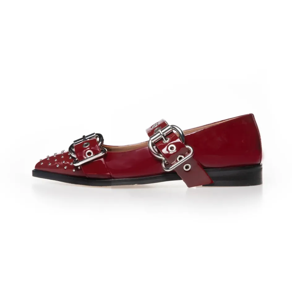 Copenhagen Shoes Loafers | Ballerinasko*FUTURE VIBES PATENT (P) - Bordo