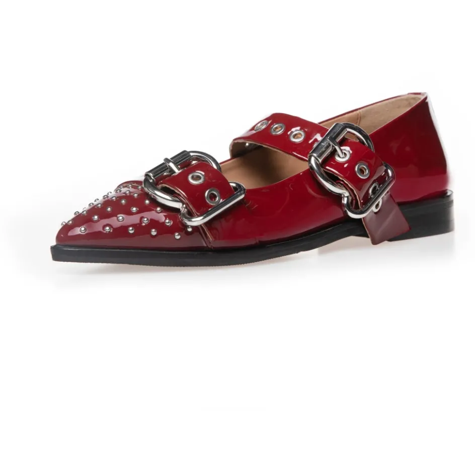 future_vibes_patent_p__bordo_3.webp Copenhagen Shoes Loafers | Ballerinasko*FUTURE VIBES PATENT (P) - Bordo