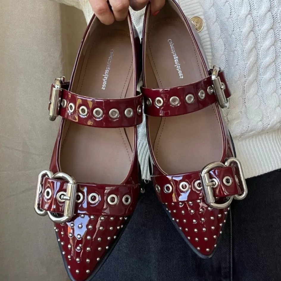 future_vibes_patent_p__bordo_7.webp Copenhagen Shoes Loafers | Ballerinasko*FUTURE VIBES PATENT (P) - Bordo