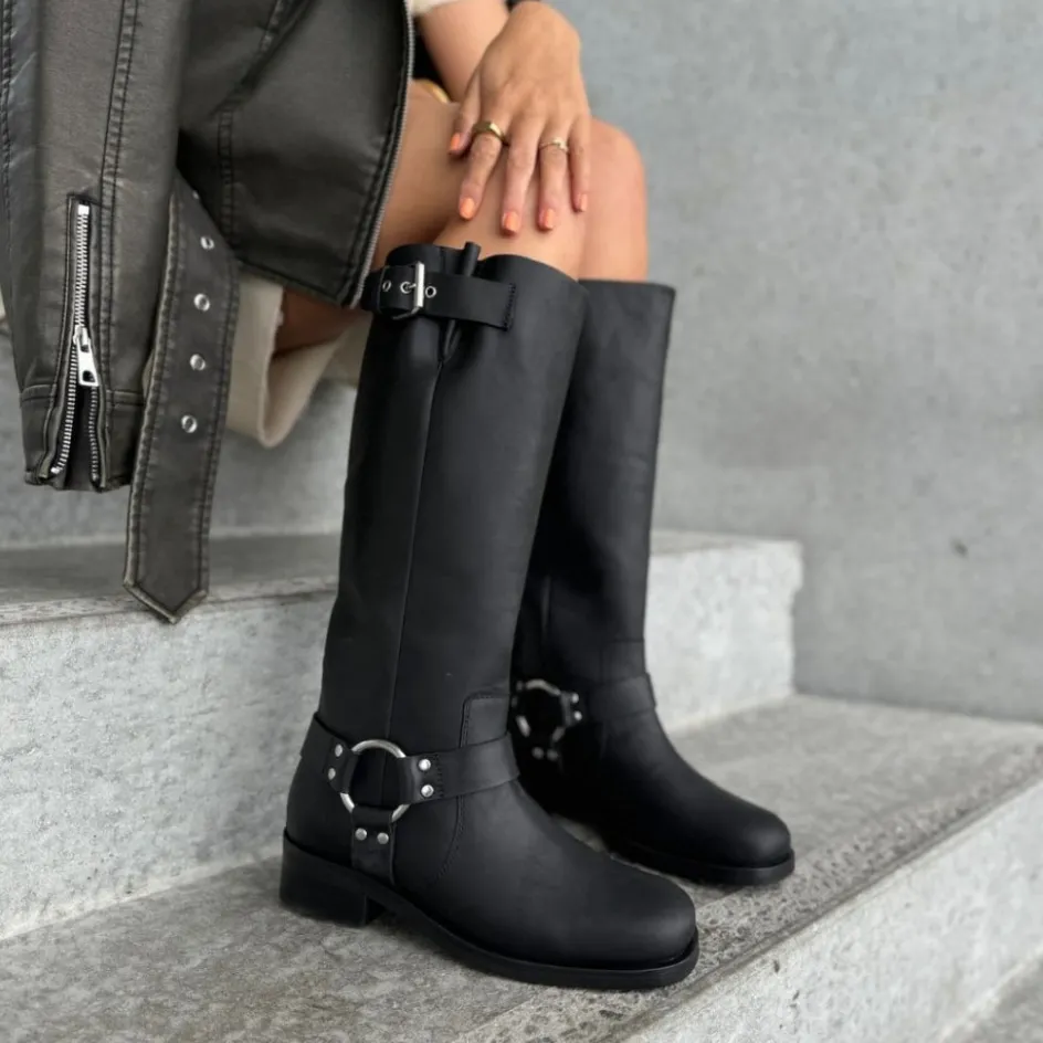 Copenhagen Shoes Lange Støvler*GO FOR THE MOVE HIGH - Black