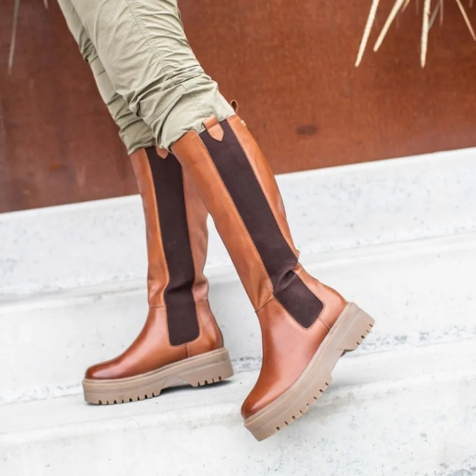 going_high__cognac_5.webp Copenhagen Shoes Lange Støvler*GOING HIGH - Cognac Goinghigh boot high long cognac
