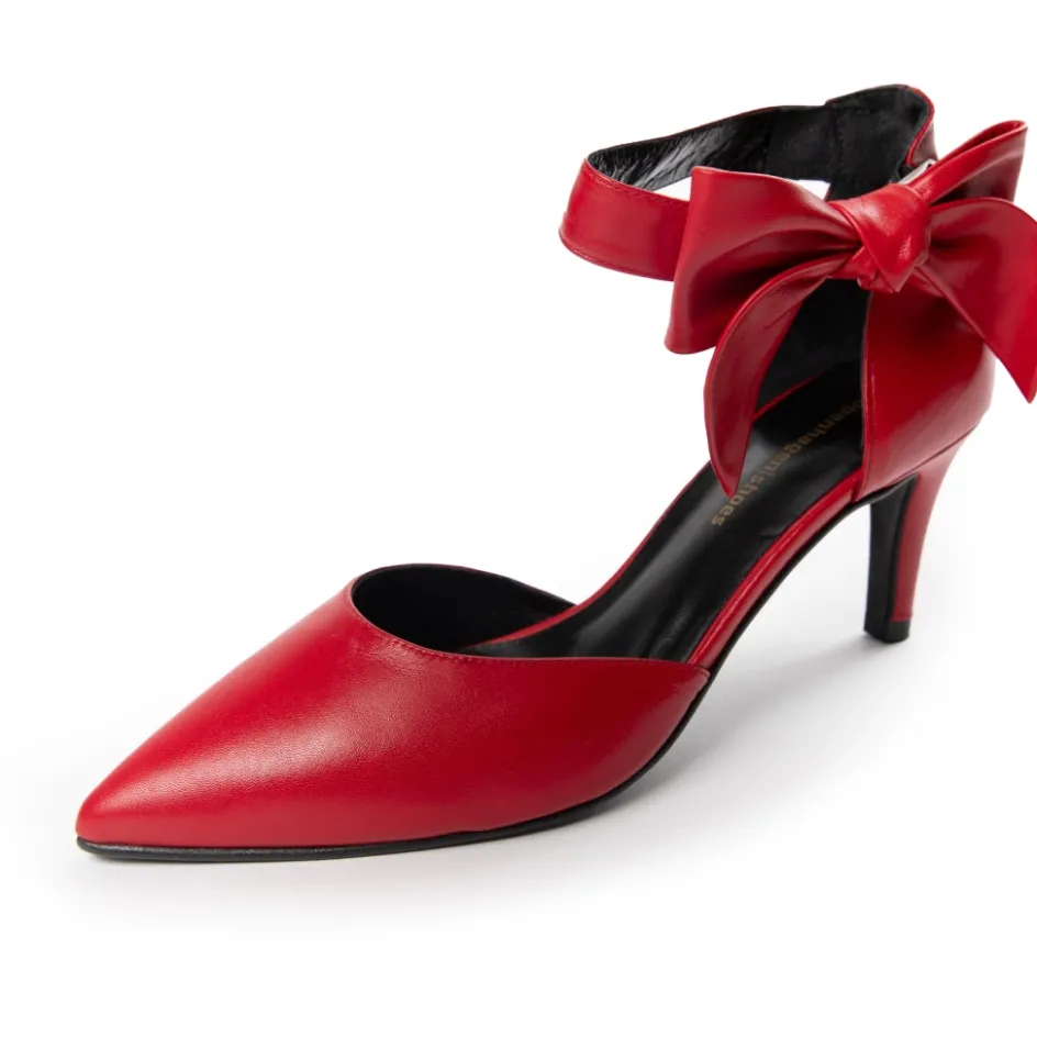 Copenhagen Shoes Stiletter*GOING OUT Leather - PASSION (RED) Goingout leather heels passion red