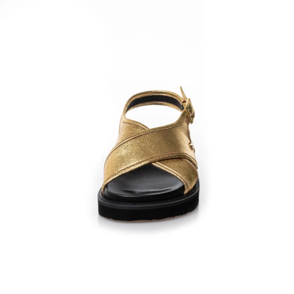 Copenhagen Shoes Flade Sandaler*GOLDIE - GOLD Goldiesandal gold