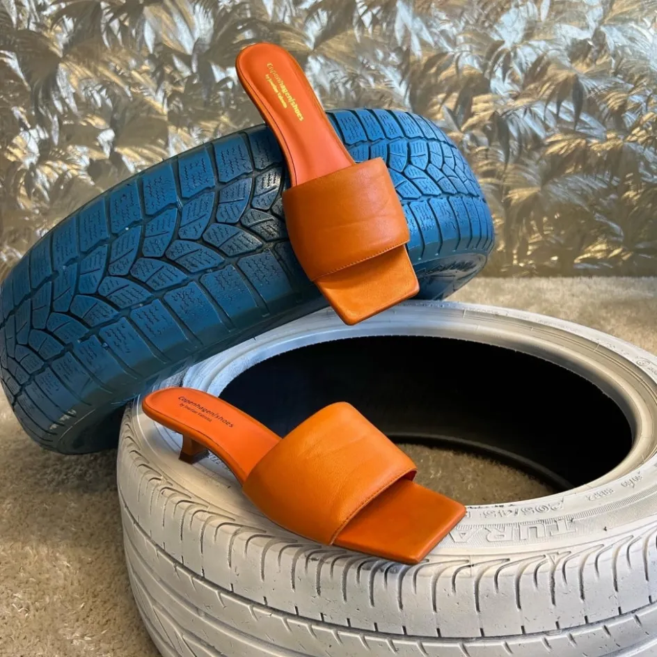 good_vibes__orange_3.webp Copenhagen Shoes Sandaler Med Hæl | Stiletter*GOOD VIBES - ORANGE Goodvibes sandal orange