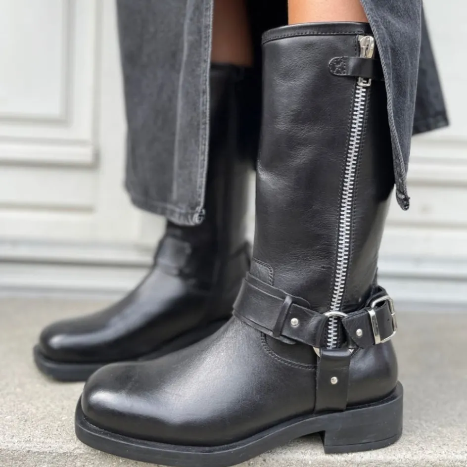 heartbeat_and_more__black_3.webp Copenhagen Shoes Lange Støvler*HEARTBEAT AND MORE - Black